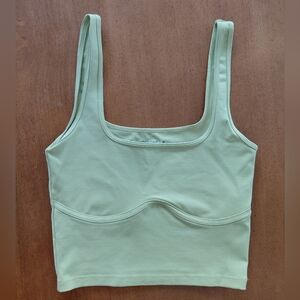Abercrombie & Fitch Soft Green Seamless Contour Cropped Tank Top Size XS
